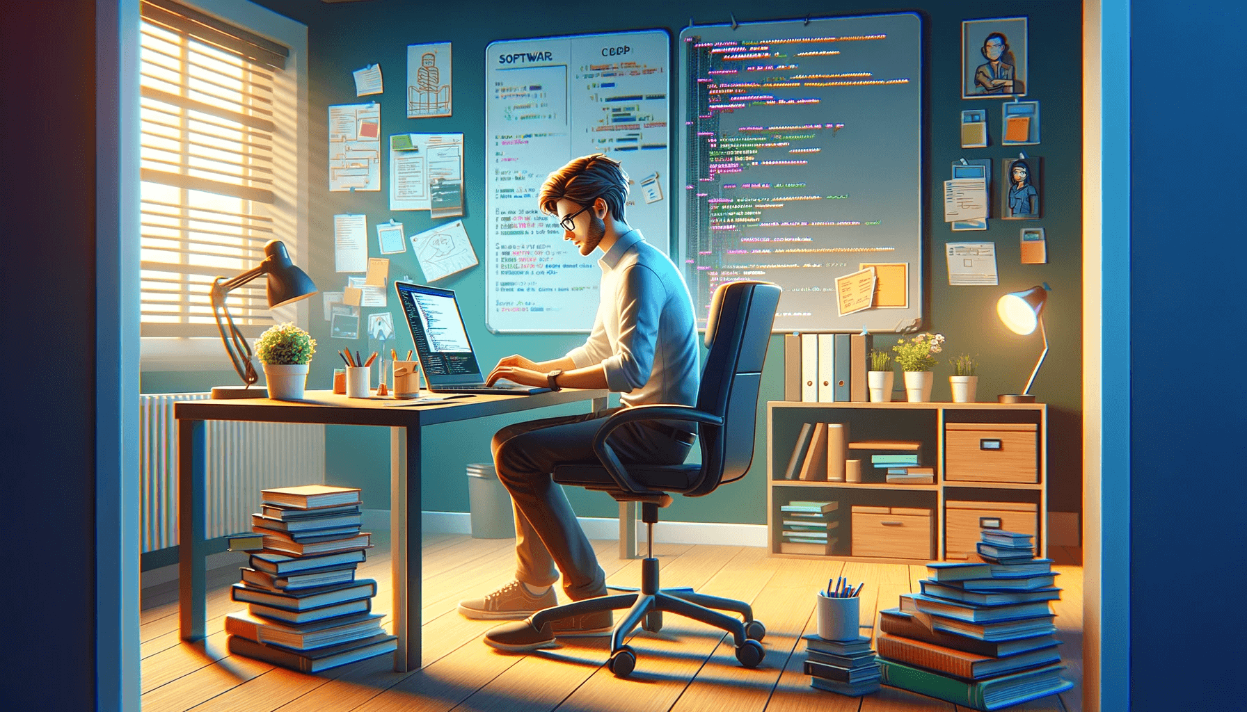 Developer at Desk